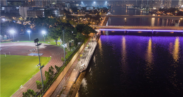 充滿活力的散步道活動(dòng)場(chǎng)所——香港沙田濱河棧道