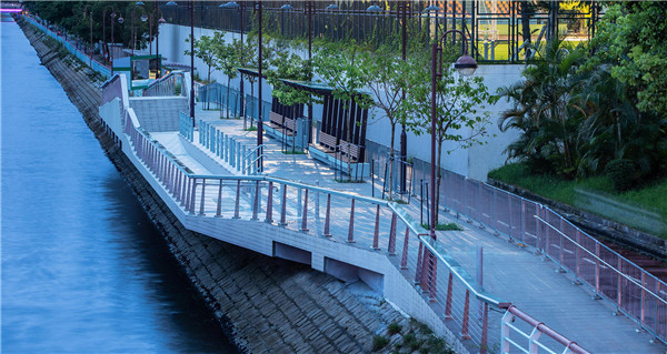 充滿活力的散步道活動(dòng)場(chǎng)所——香港沙田濱河棧道