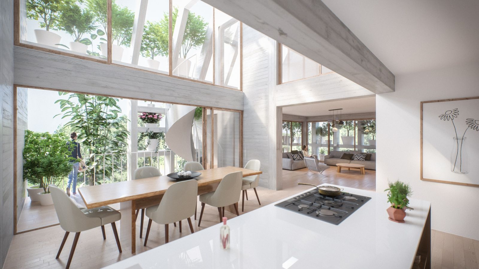 "綠色之墅":覆滿植物的街角住宅