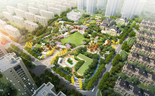 雅藍圖景觀丨白鷺金岸中央公園