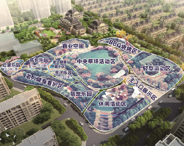 山東臨沂白鷺金岸中央公園