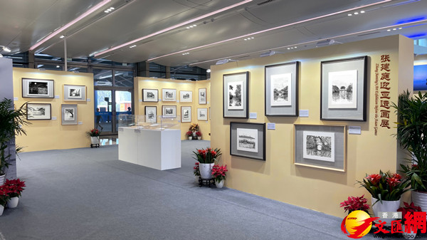 西湖美 迎亞運(yùn) 張建庭鋼筆畫展主媒體中心啟幕