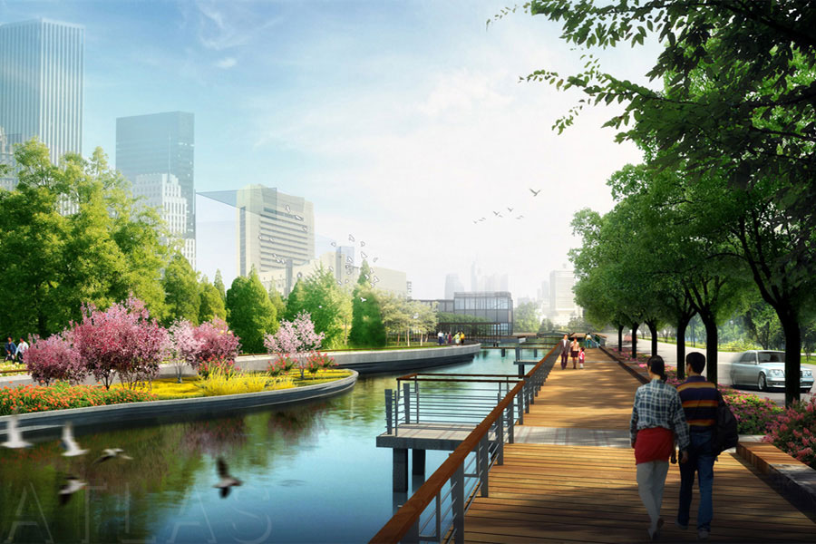 秦皇島六河改造濱水景觀設計