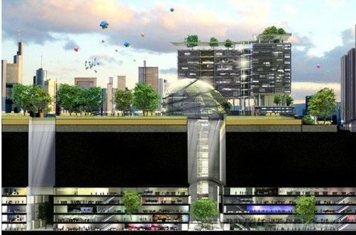 新加坡擬建的地下科學(xué)城概念圖