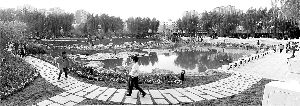 長春勞動公園變身“中式古典園林”