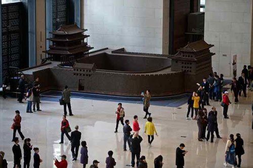 展出的“安定門”模型。