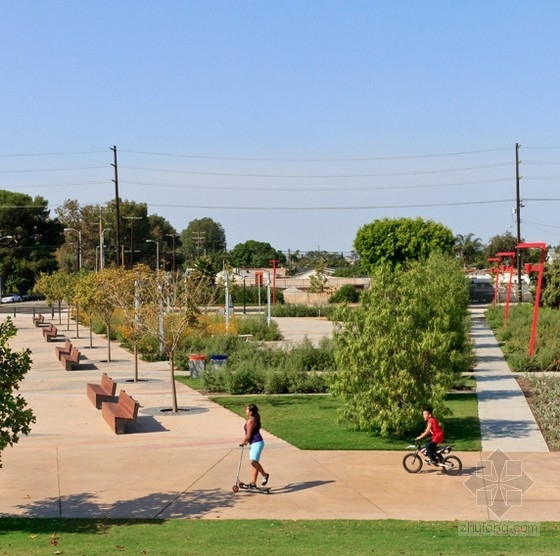 Saskai事務所設計的洛杉磯濱水公園