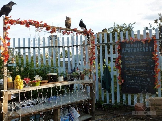 Lottie Muir設計的倫敦屋頂的雞尾酒花園酒吧