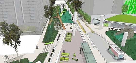 CMG設(shè)計的樞紐街景與奧斯卡公園