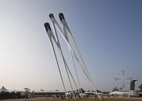 保時捷車展雕塑設計