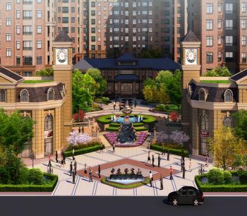 同圓作品:中奕*紫宸苑小區環境景觀設計(圖)